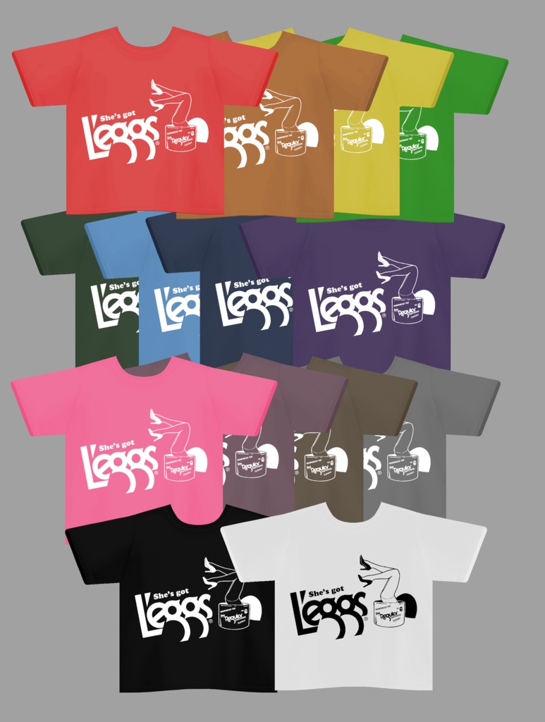 L'EGGS Pantyhose T-Shirt - (14 Colors) - FREE!!!