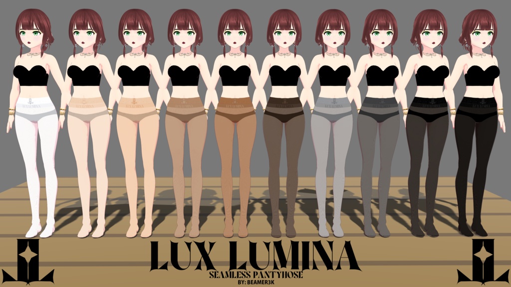 LUX LUMINA - SEAMLESS PANTYHOSE (STANDARD COLORS) (10 COLORS) - FREE!!!