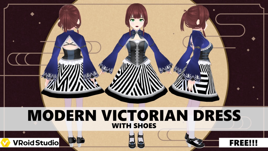 Modern Victorian Dress (With Shoes) - FREE!!!