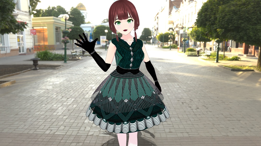 1920s Flapper Girl Dress (Three Colors) / 1920s Vintage Heels with Black Gloves - FREE!!!