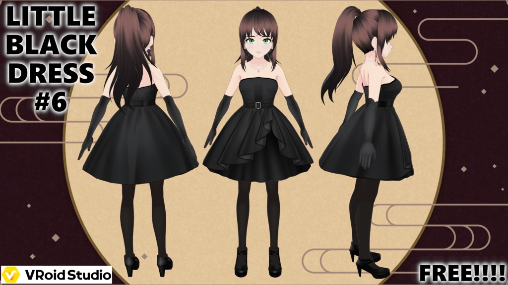 Little Black Dress #6 (with Gloves) - FREE!!!