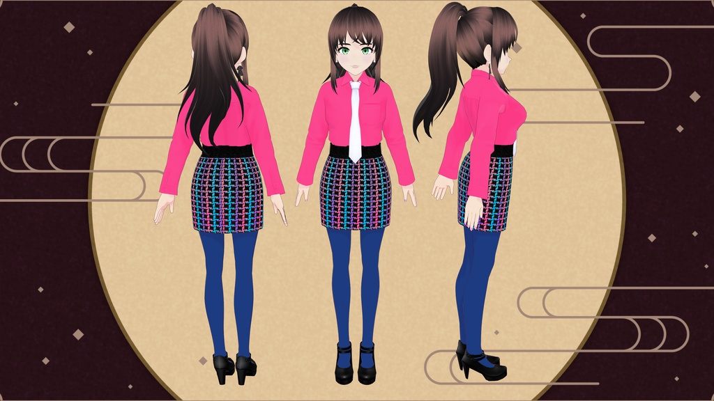 Colorful Office Outfit - FREE!!!