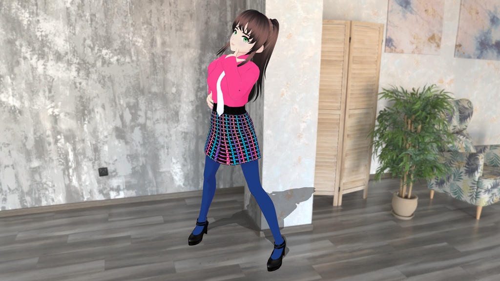 Colorful Office Outfit - FREE!!!