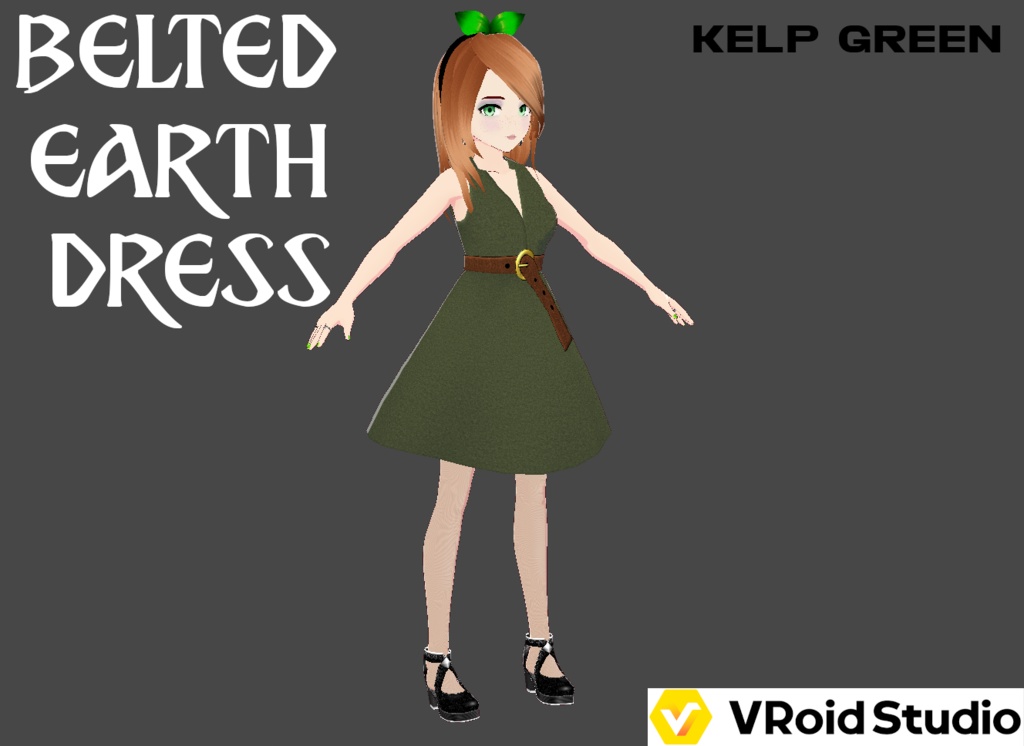 Belted Earth Dress - Outfit (6 Colors) - With Shoes - FREE!!!
