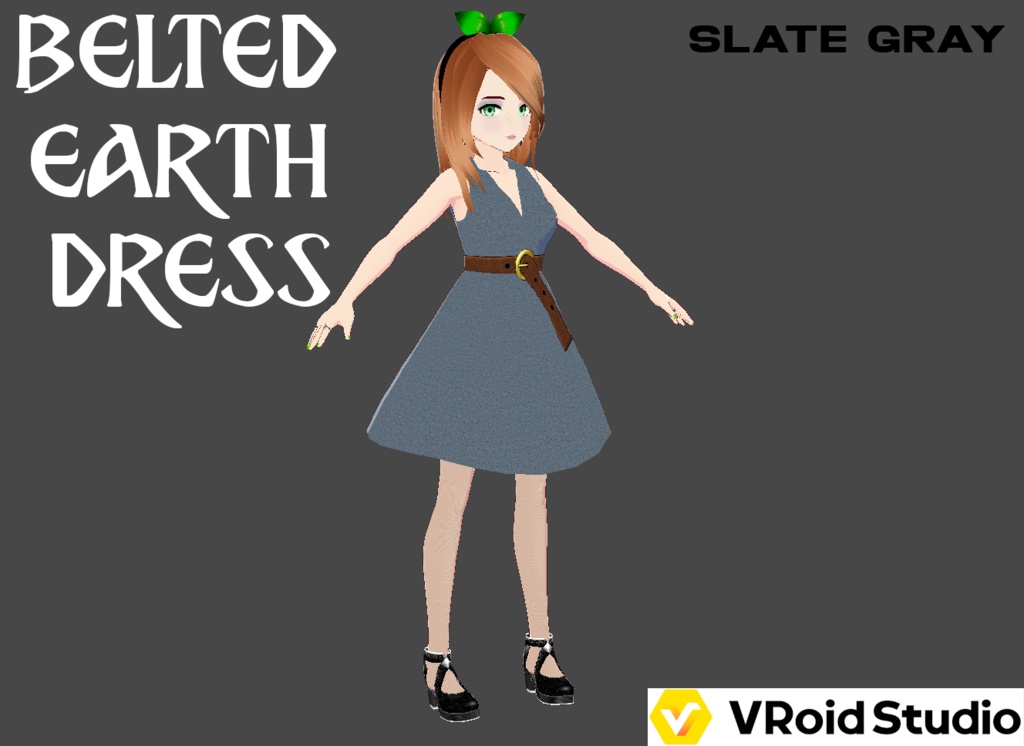 Belted Earth Dress - Outfit (6 Colors) - With Shoes - FREE!!!