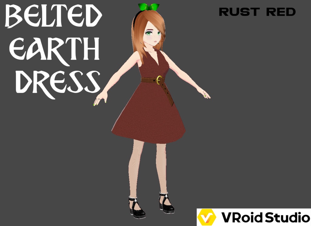 Belted Earth Dress - Outfit (6 Colors) - With Shoes - FREE!!!
