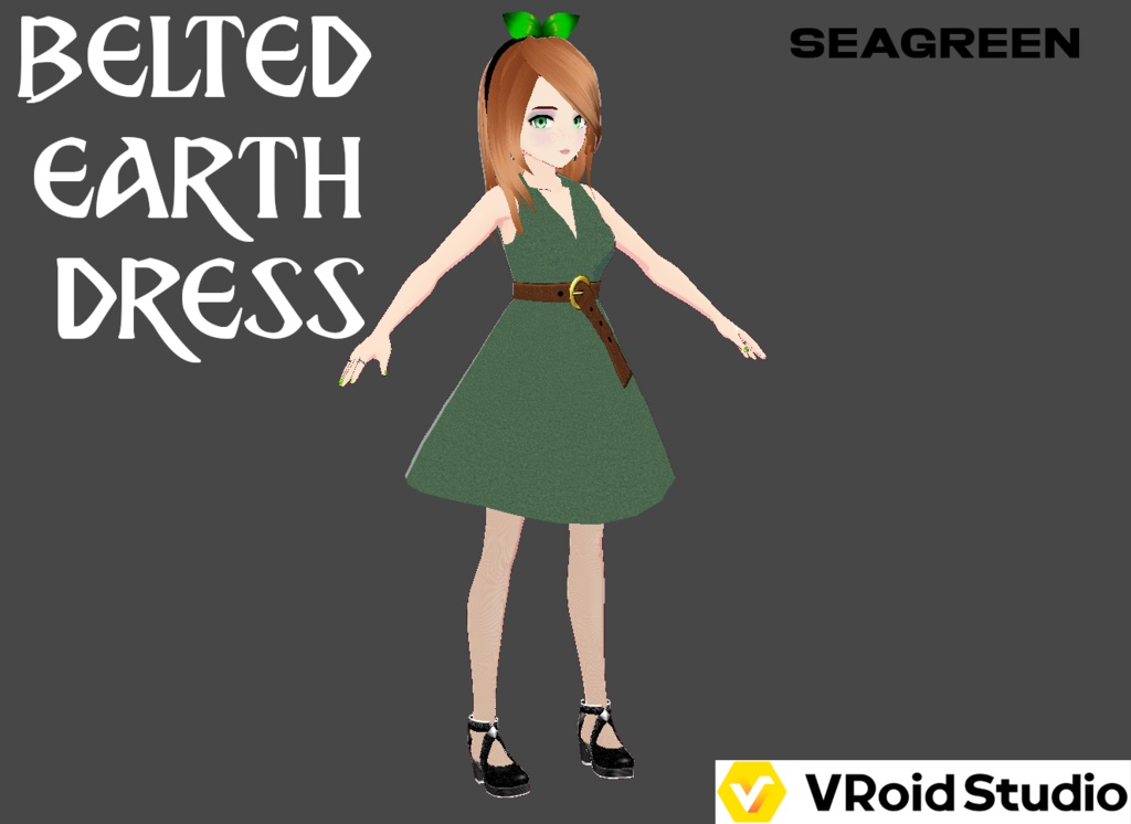 Belted Earth Dress - Outfit (6 Colors) - With Shoes - FREE!!!