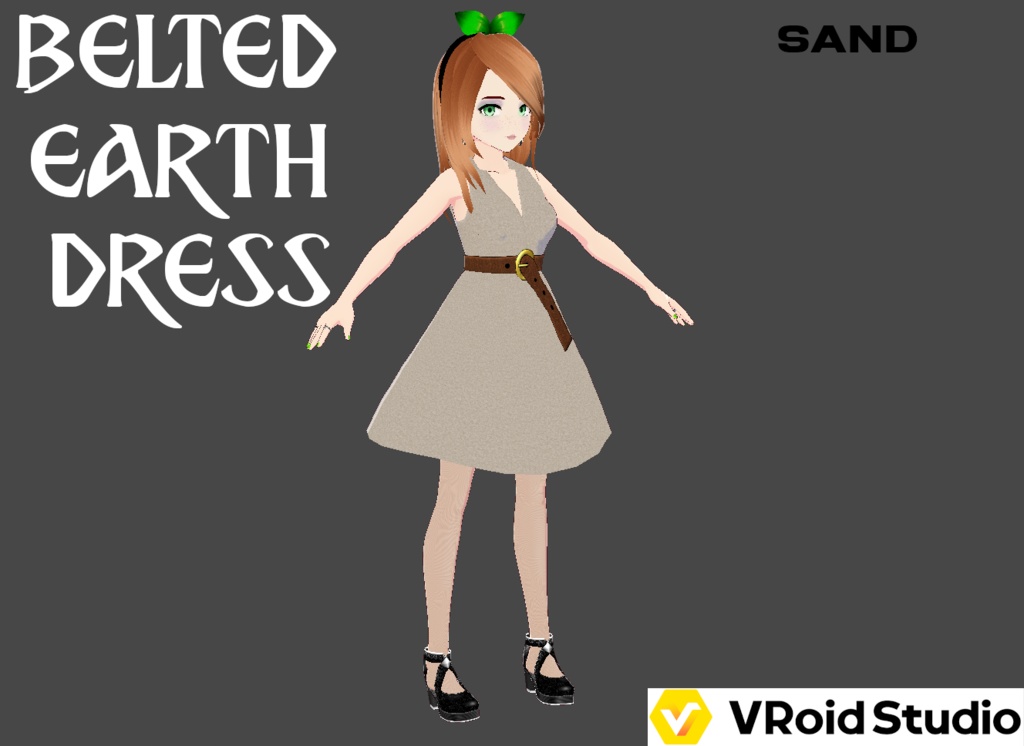 Belted Earth Dress - Outfit (6 Colors) - With Shoes - FREE!!!
