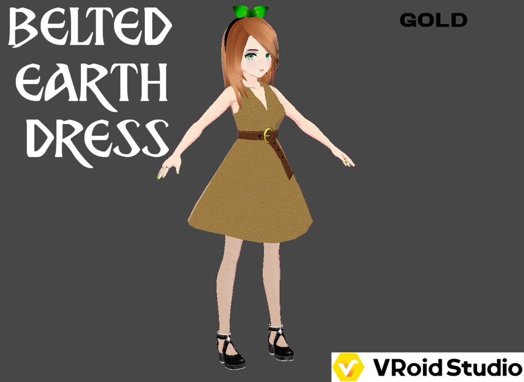 Belted Earth Dress - Outfit (6 Colors) - With Shoes - FREE!!!