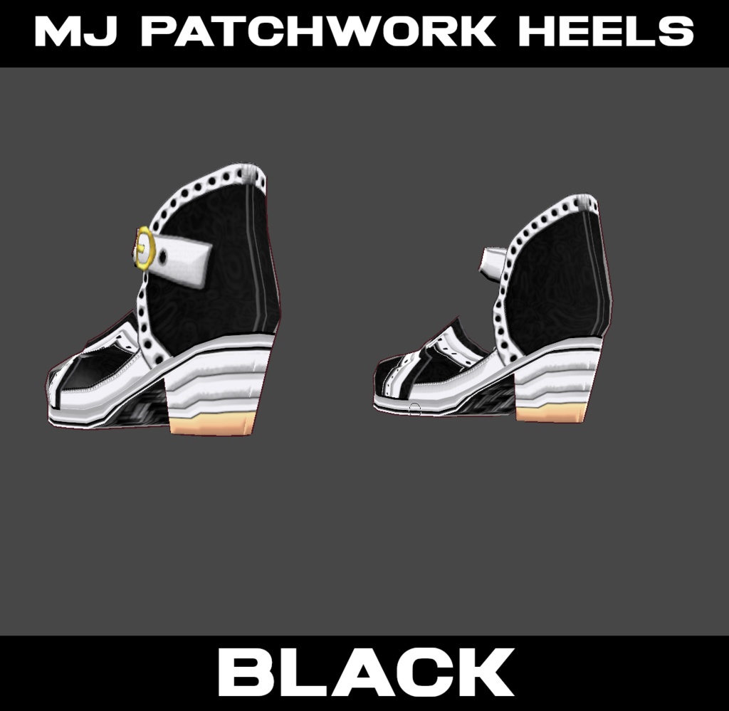 MJ Patchwork Heels - (6 Colors) - FREE!!!