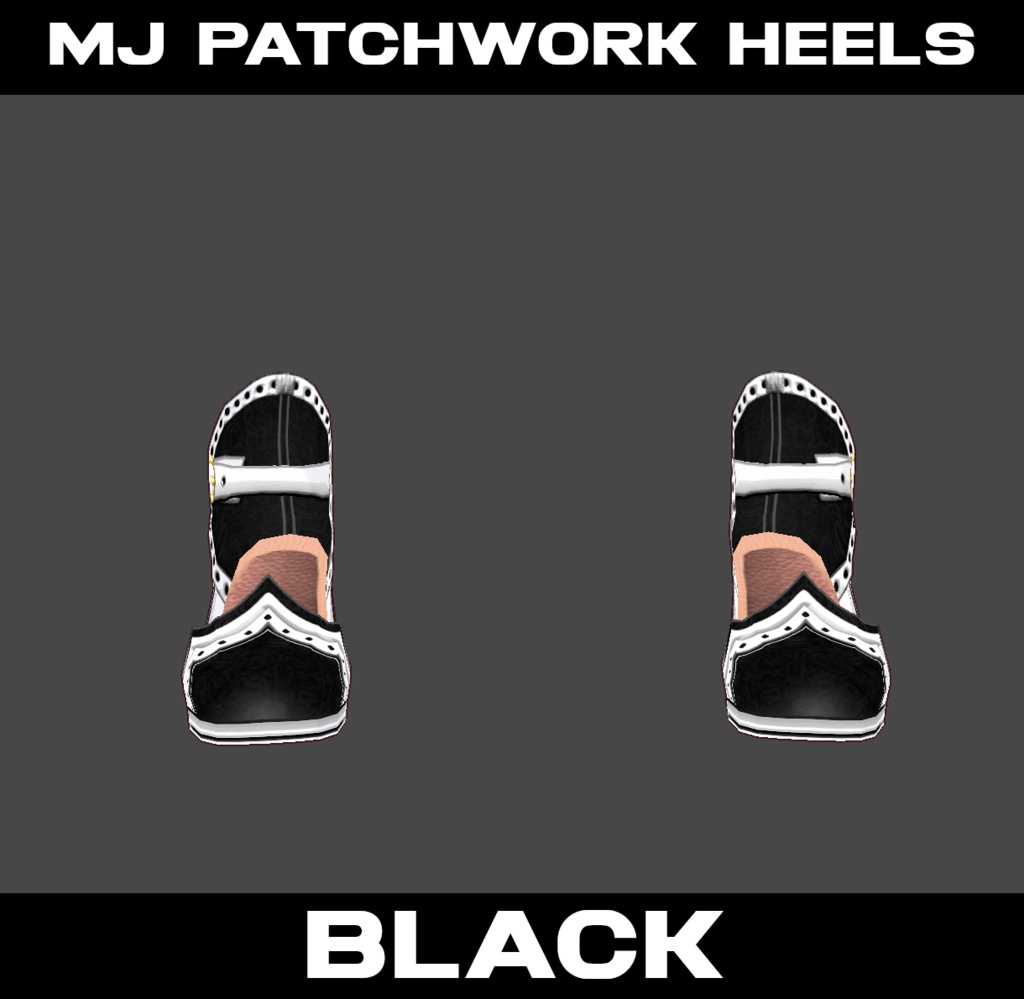 MJ Patchwork Heels - (6 Colors) - FREE!!!