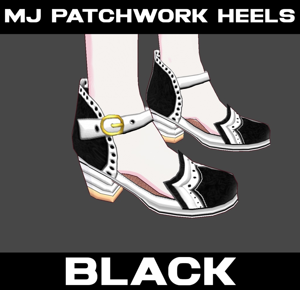 MJ Patchwork Heels - (6 Colors) - FREE!!!