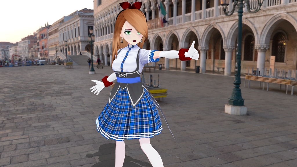 Blue Plaid Dress - OUTFIT - FREE!!!