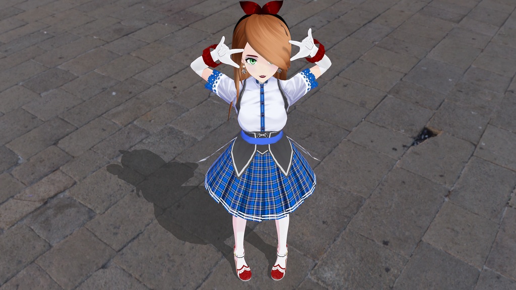 Blue Plaid Dress - OUTFIT - FREE!!!