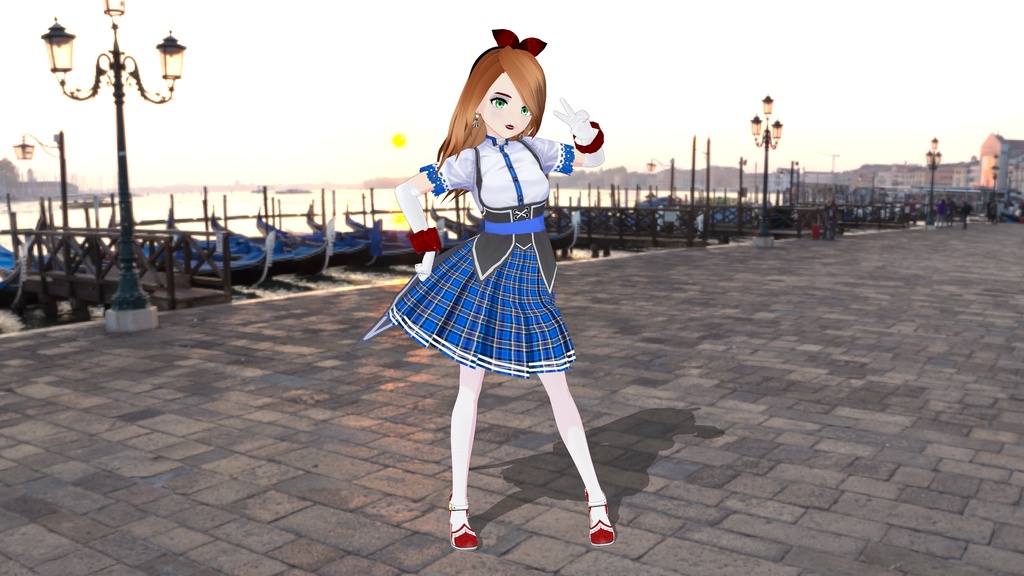 Blue Plaid Dress - OUTFIT - FREE!!!