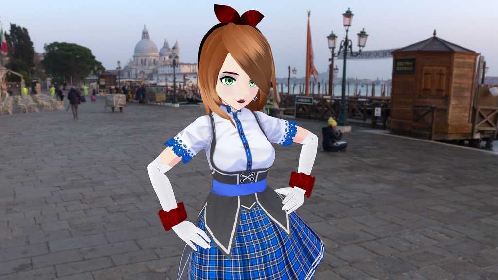 Blue Plaid Dress - OUTFIT - FREE!!!