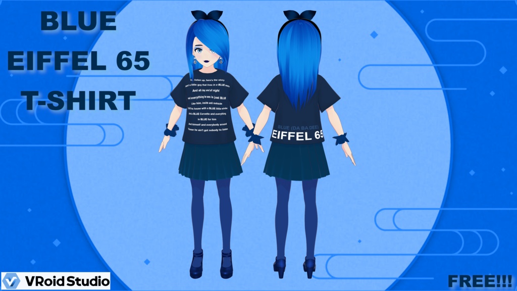 Blue - Eiffel 65 Fan T-Shirt - FREE!!!