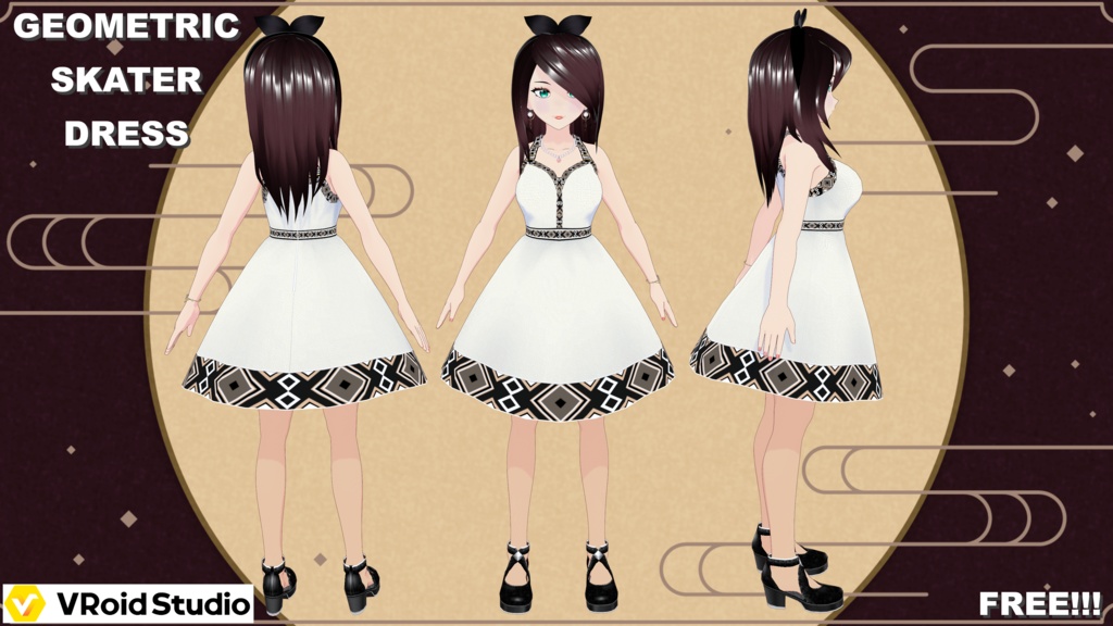 Geometric Skater Dress - FREE!!!