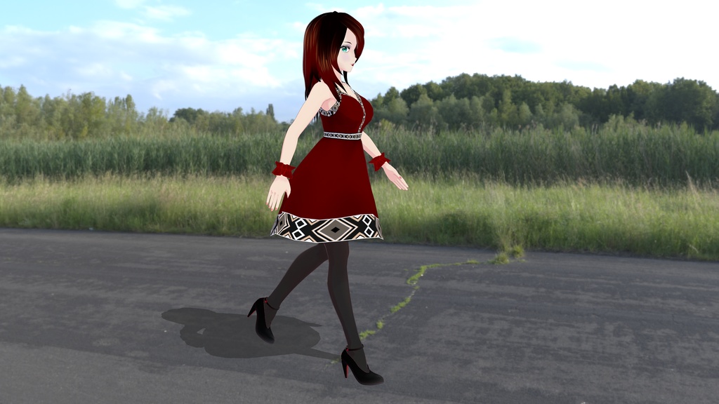 Geometric Skater Dress - (COLOR Versions - 8 Dresses!!!) FREE!!!!