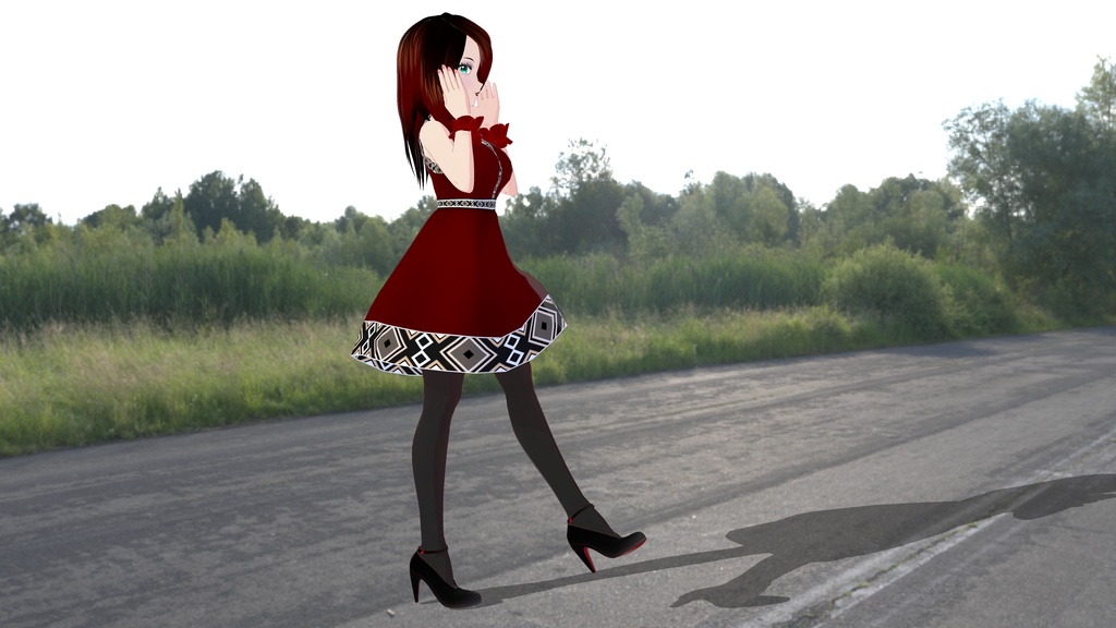 Geometric Skater Dress - (COLOR Versions - 8 Dresses!!!) FREE!!!!