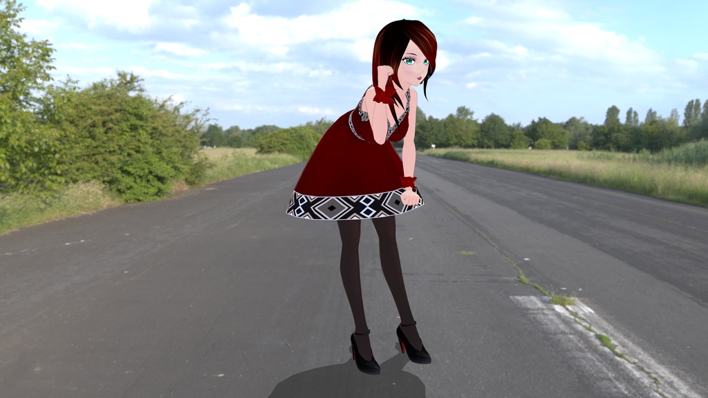 Geometric Skater Dress - (COLOR Versions - 8 Dresses!!!) FREE!!!!