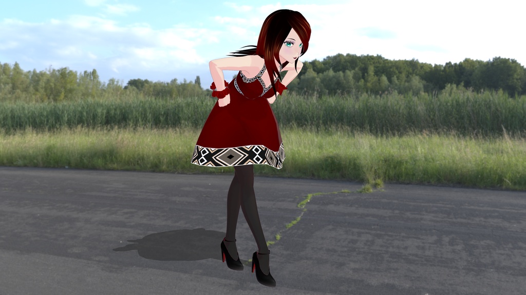 Geometric Skater Dress - (COLOR Versions - 8 Dresses!!!) FREE!!!!