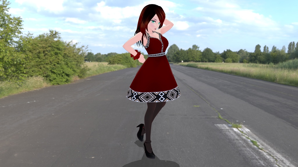 Geometric Skater Dress - (COLOR Versions - 8 Dresses!!!) FREE!!!!