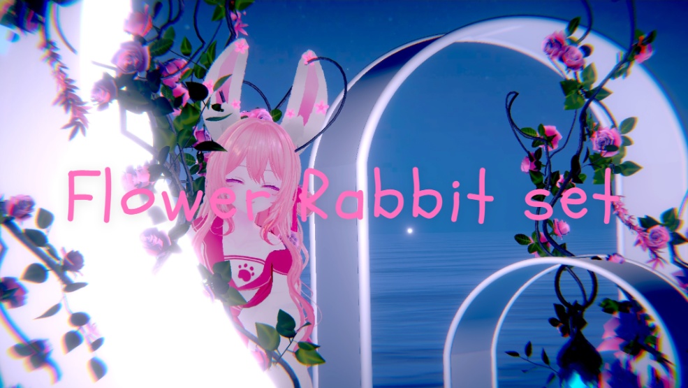 꽃 토끼 세트(Flower Rabbit set)