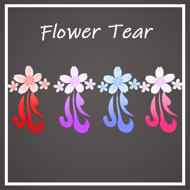 꽃 눈물 장식(Flower Tear)