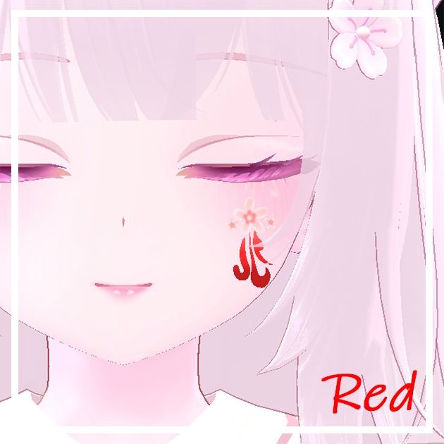 꽃 눈물 장식(Flower Tear)