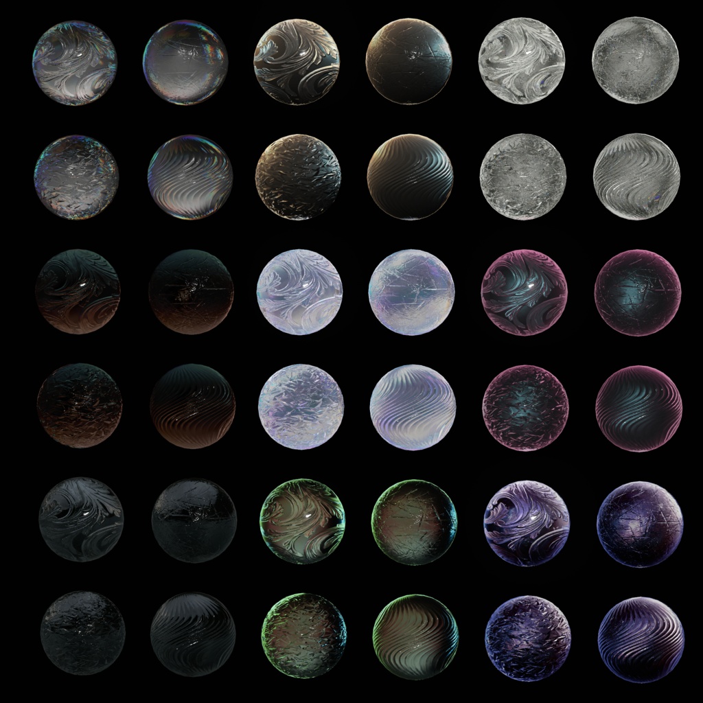 【リアル志向・全メッシュ対応】1st「硝子」マテリアル Liltoon