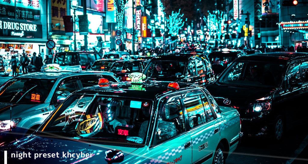 夜景のサイバーパンク加工プリセット PRO(Photoshop & Lightroom用)