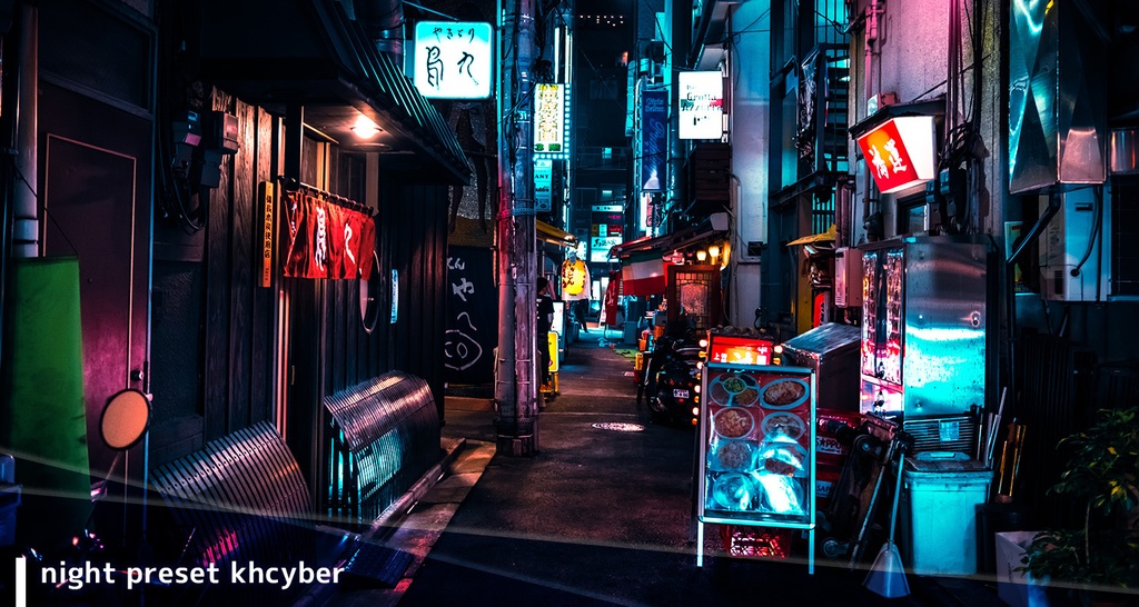 夜景のサイバーパンク加工プリセット PRO(Photoshop & Lightroom用)