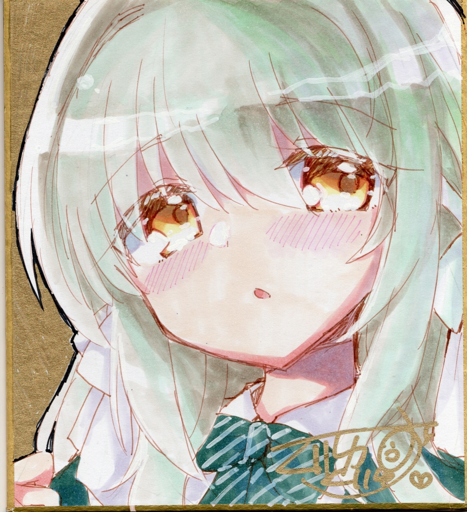 直筆色紙【桜井ミヨ】小色紙サイズ