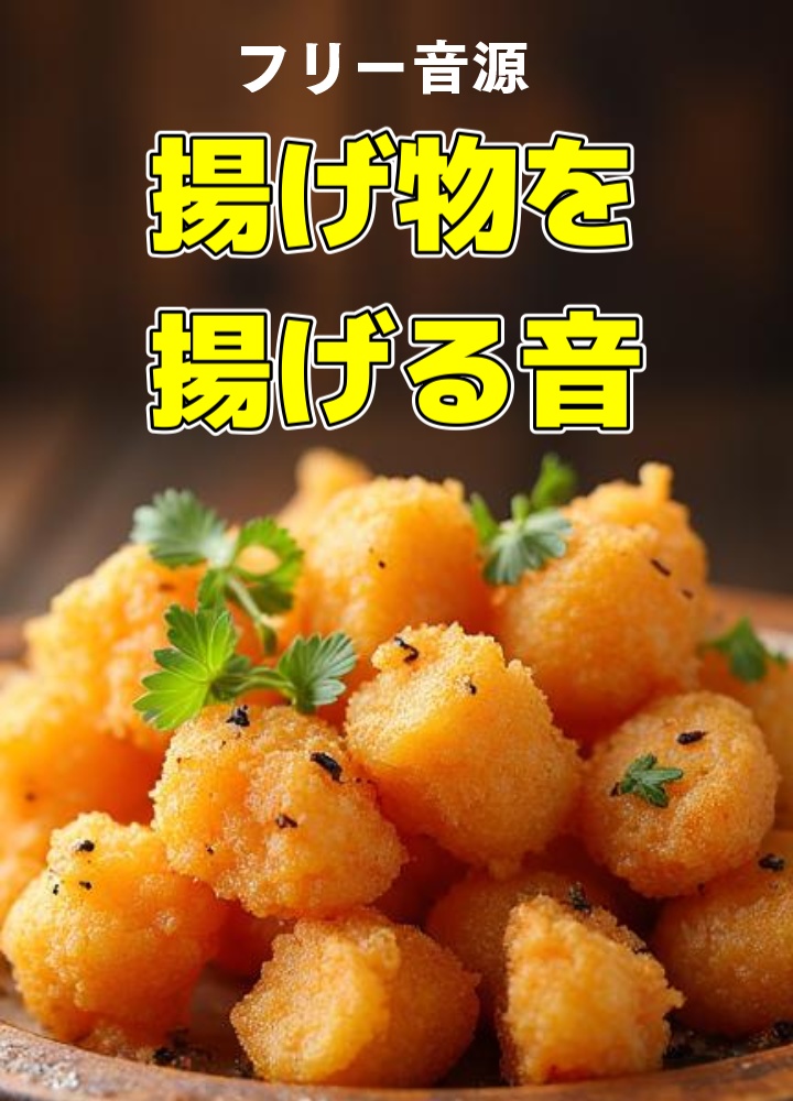 フリー音源　揚げ物をあげる音 料理音