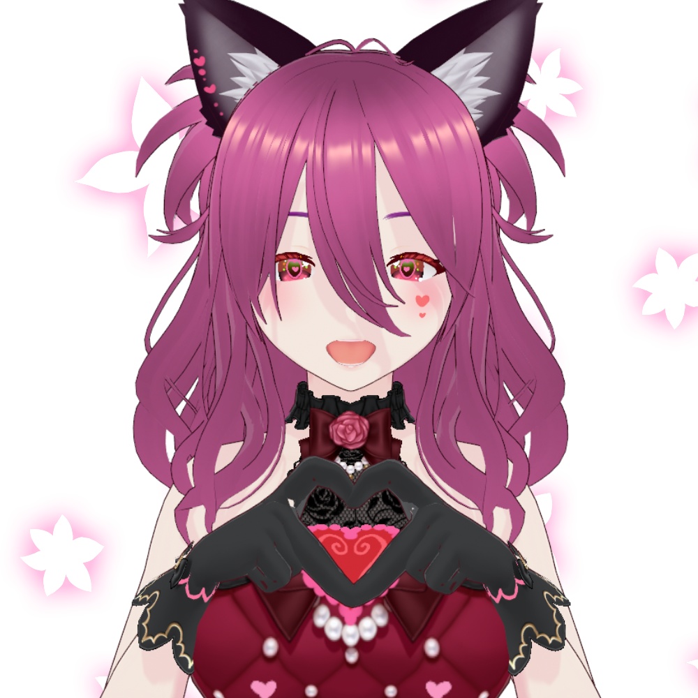 3Dモデル　ねこみみガール(汎用型アバター)