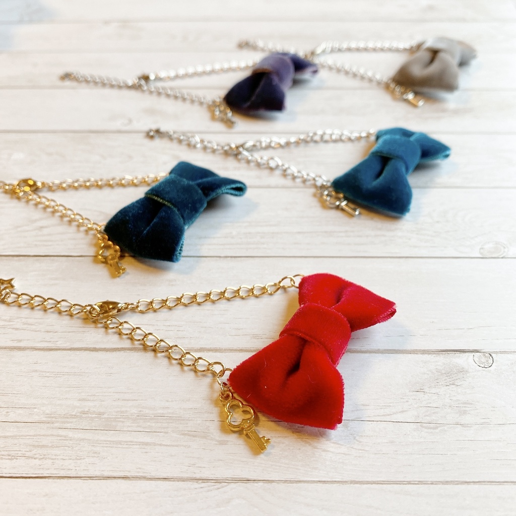 ベロアリボンポシェット(10cm・12cmぬい用)