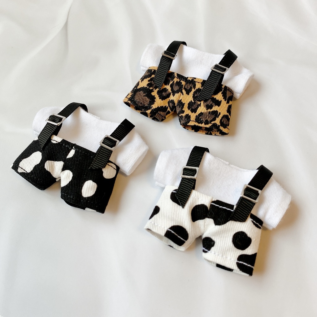 サスペンダーパンツ・白Tシャツセット(12cmぬい用)