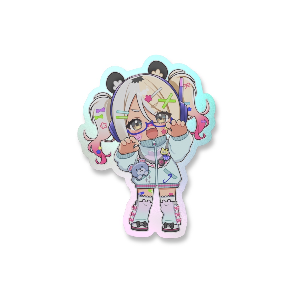 【常設グッズ】一二美アユ♡オーロラステッカー 2種