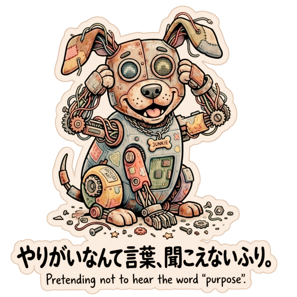 デジタルステッカー【全5種】サイボーグ動物たちの大人の本音ステッカー5種セットB