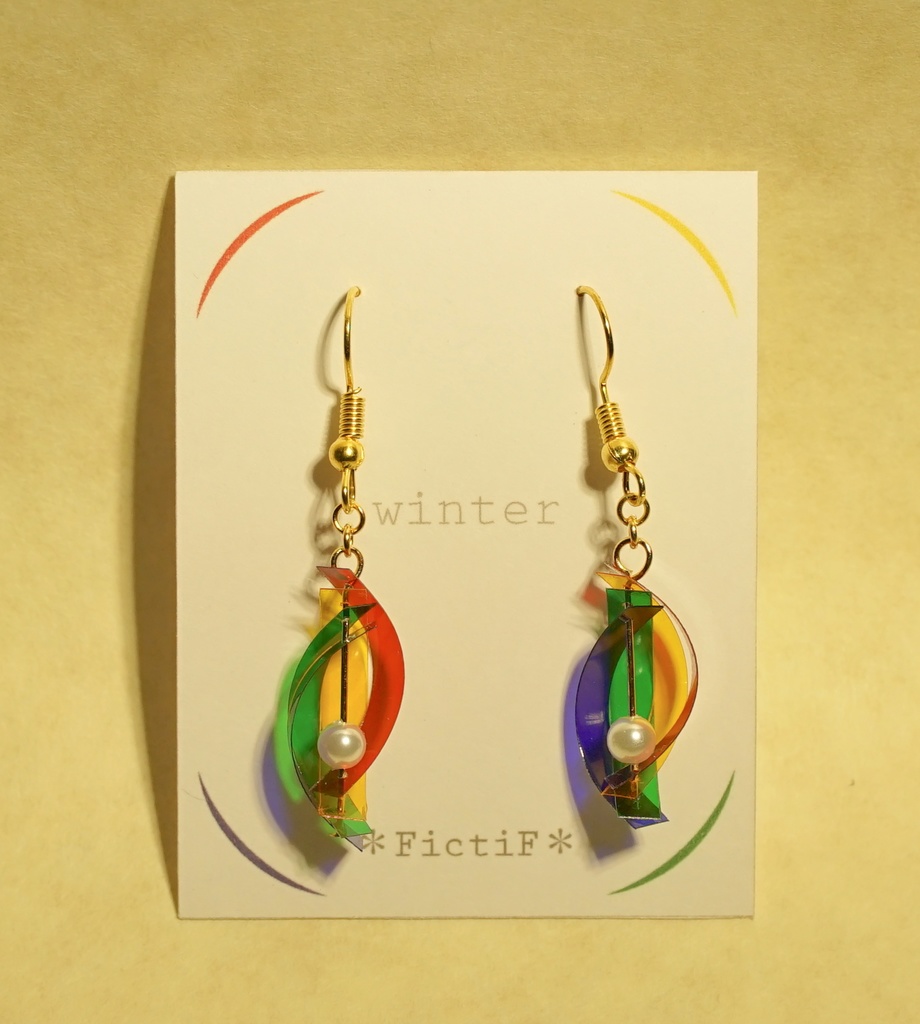 四季彩の耳飾り【冬】