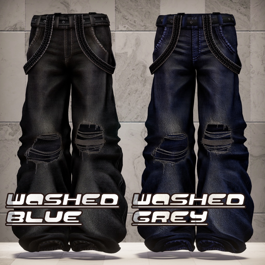 【6アバター対応】Ripped Jeans - ✨2nd Batch released✨ [More avatar support planned] 缩略图 5