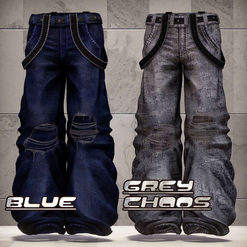 【6アバター対応】Ripped Jeans - ✨2nd Batch released✨ [More avatar support planned] 缩略图 6