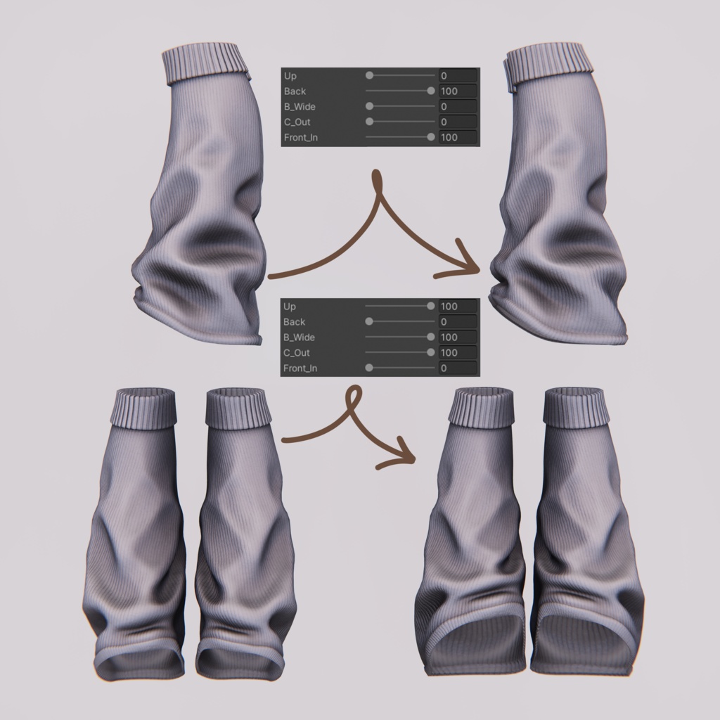 Free!【5アバター対応】Legwarmers