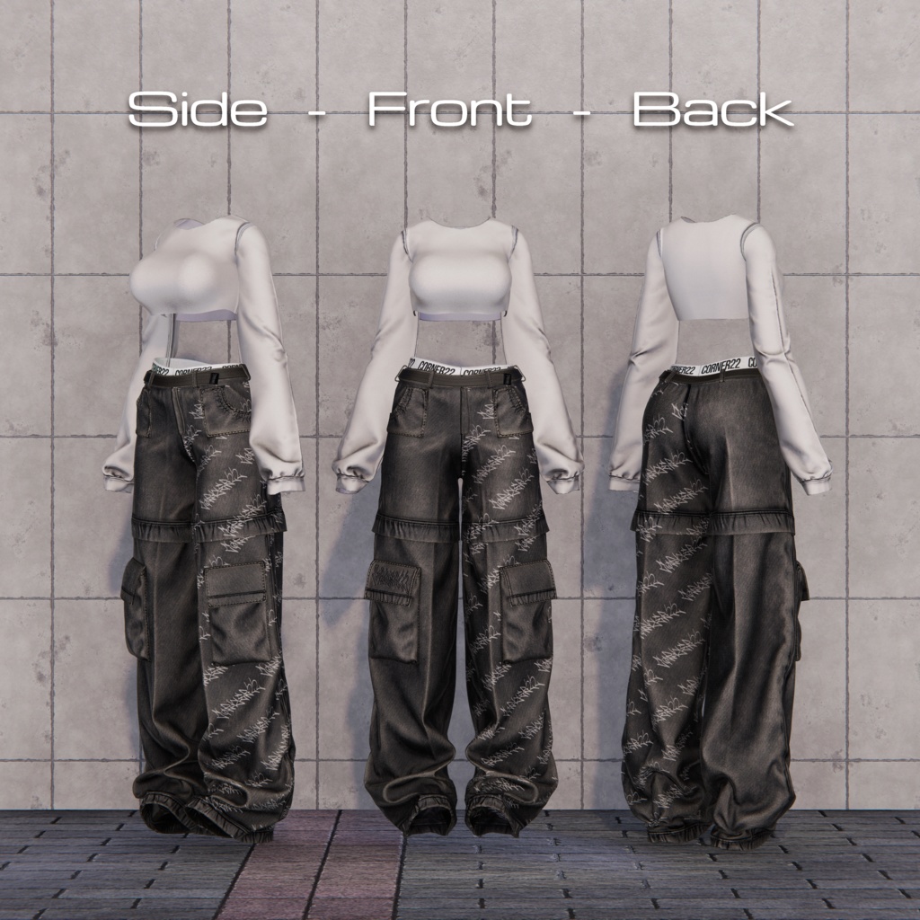 【6アバター対応】Overtee Denim