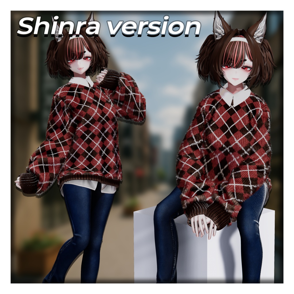 【9アバター対応】SeoulimKnit [Slim jeans - baggy knit sweater] 缩略图 7