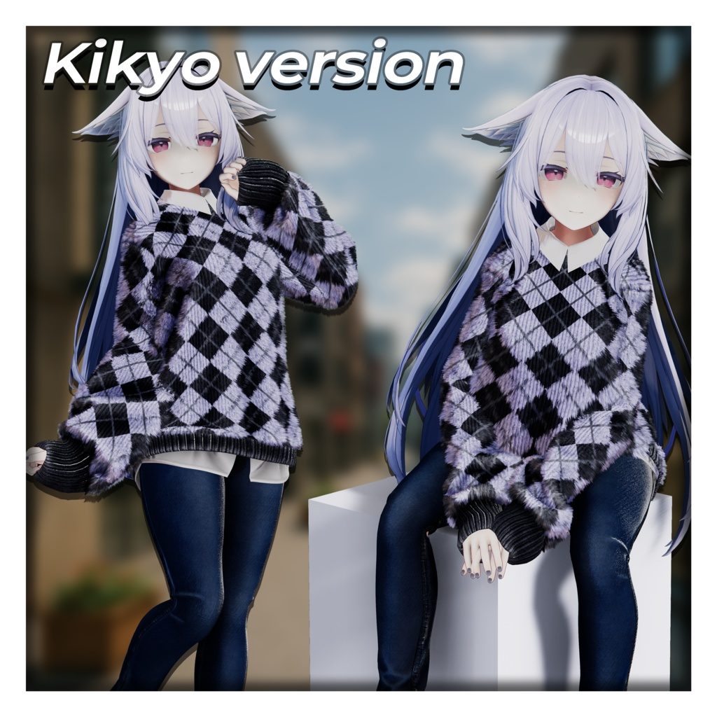 【9アバター対応】SeoulimKnit [Slim jeans - baggy knit sweater] 缩略图 8