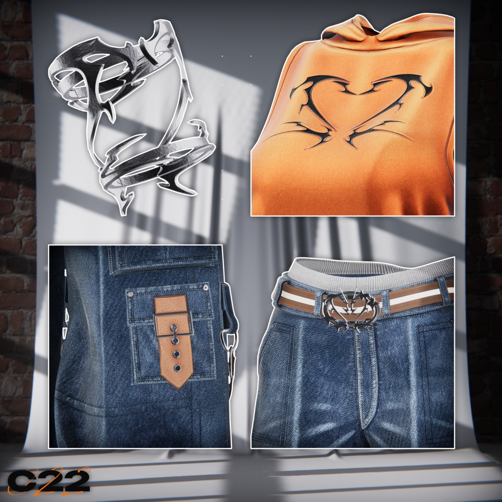 🎄SALE🎄【5アバター対応】DRIFTLINE - GRUNGE Y2K / TECH