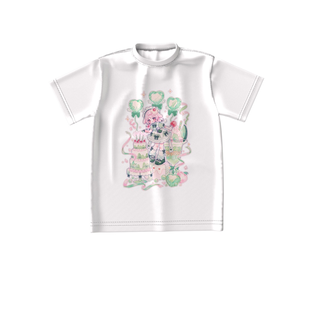 心花ててぃ誕生日2025ビッグシルエットTシャツ①