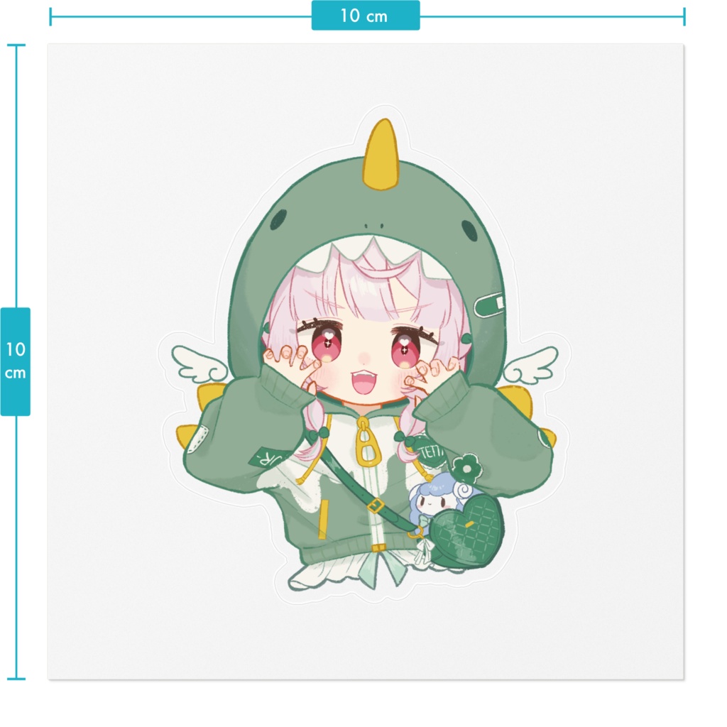 がおがおサウルスステッカー